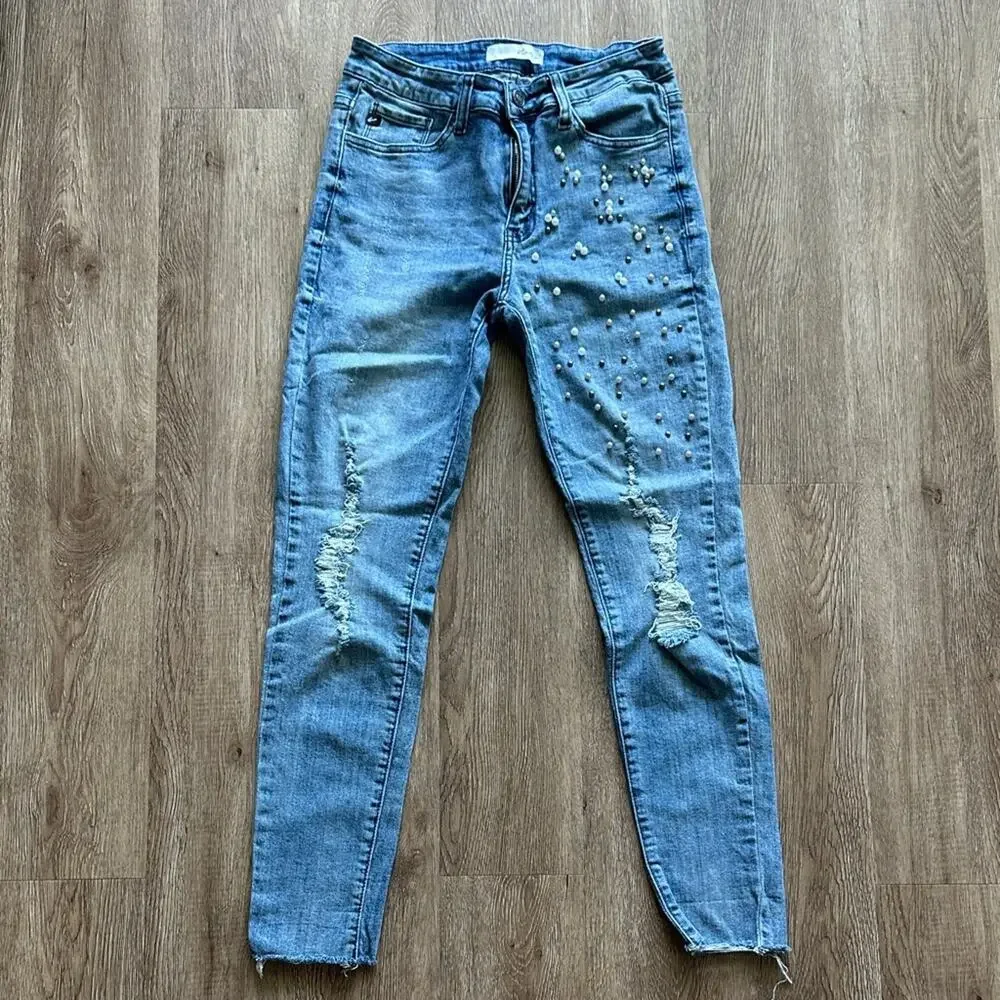 KanCan Addison Maggie Pearl Skinny‎ Jeans Light Wash Size 28